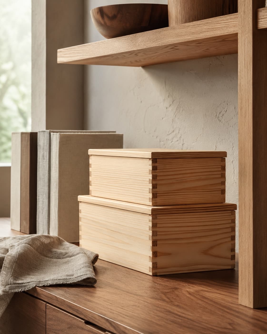 All included pieces in the Stackable Storage Box Set